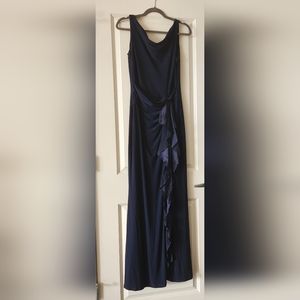 Ralph Lauren Dark Navy Blue Sleeveless Evening Gown - size 10